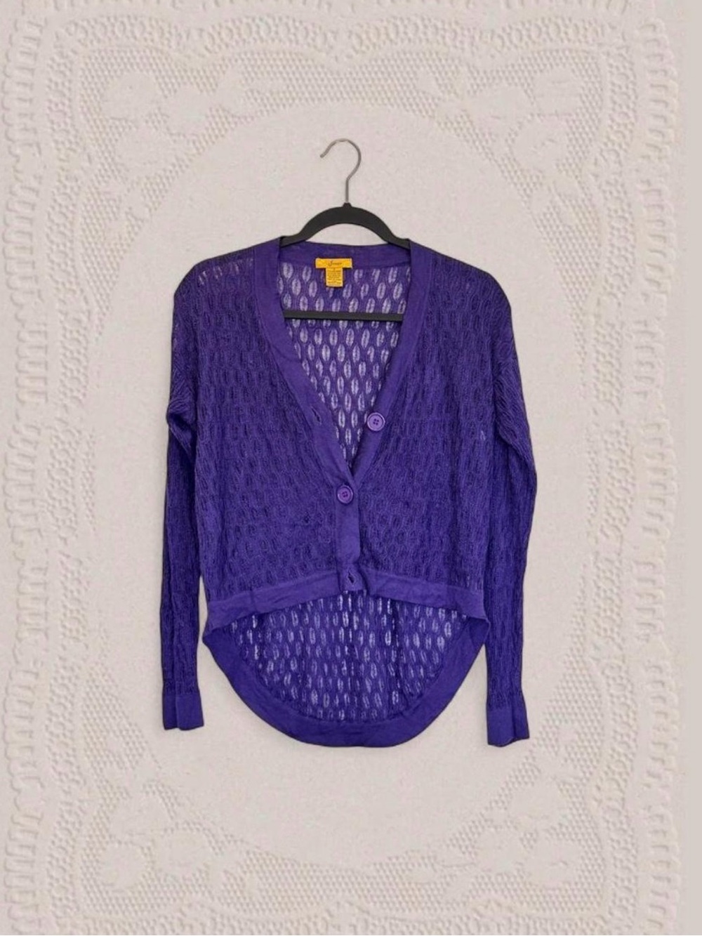 FINESSE Y2K Lightweight Cardigan Fairy Boho Whimsygoth Open Knit